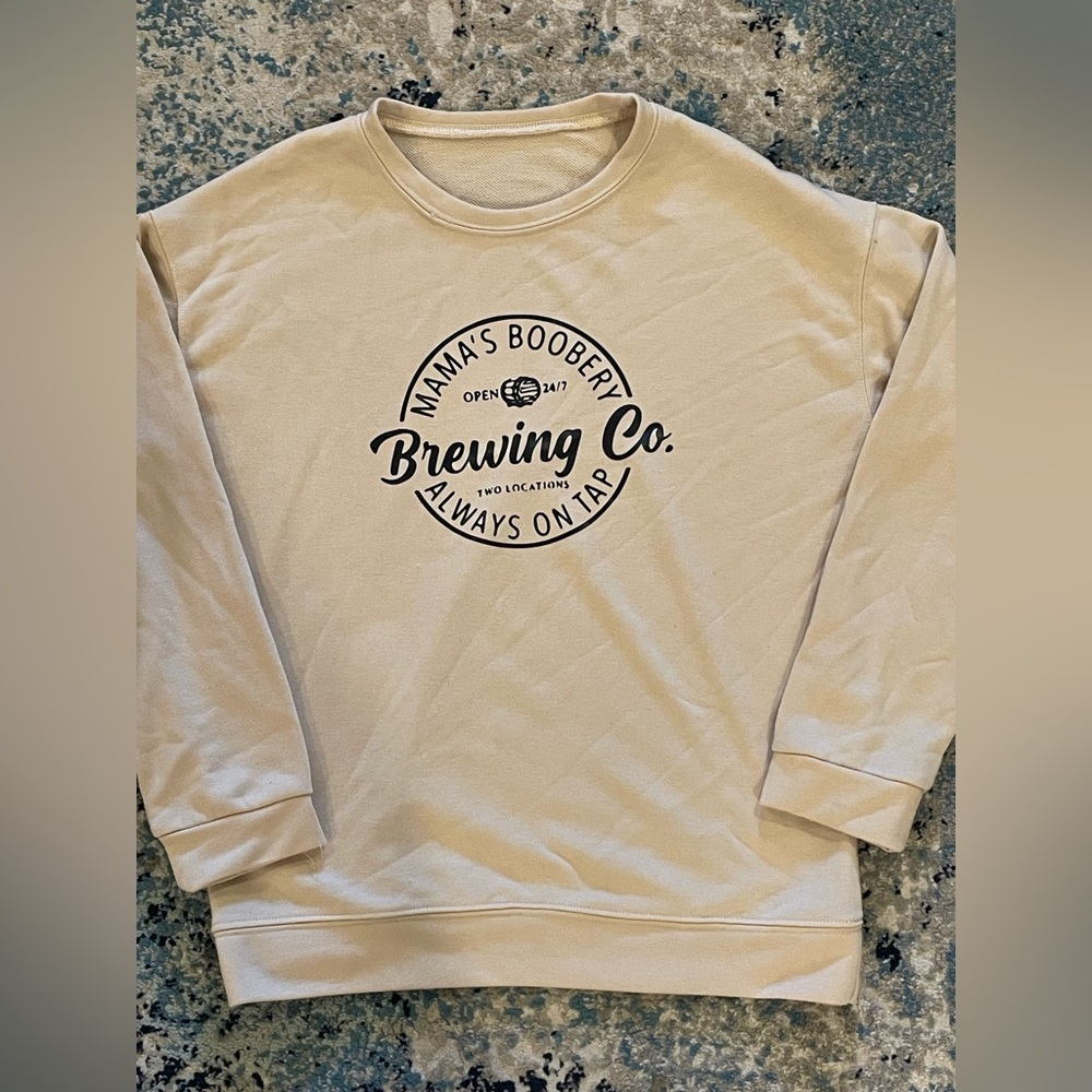 Mamas Boobery Crewneck Sweatshirt *New* Sz M